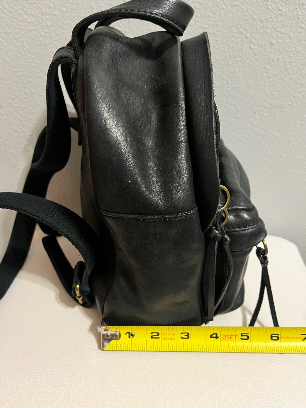 Madewell Black Leather Mini Backpack - Picture 3 of 6